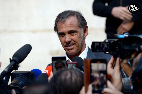 Paul Belmondo à la sortie des obsèques de Claudia Cardinale en l’église Saint-Roch de Paris, France, le 30 septembre 2025. 

© Bestimage