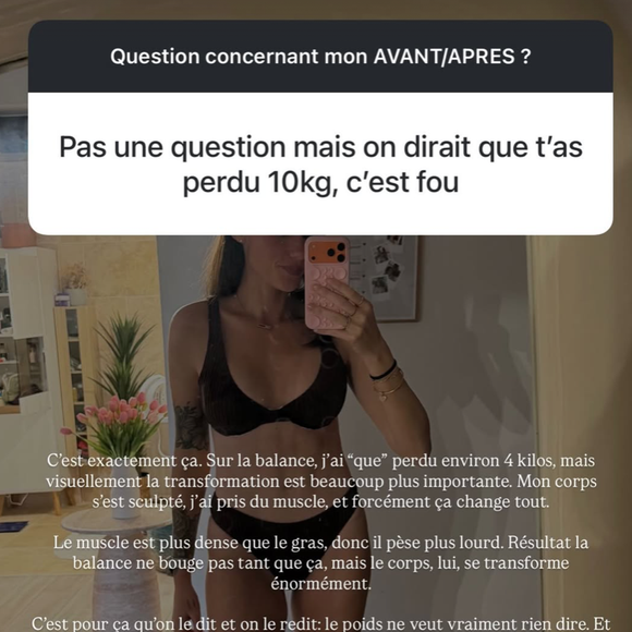 Elle privilégie une alimentation intuitive et un équilibre sur la durée.

Capture Instagram - Jesta Hillmann