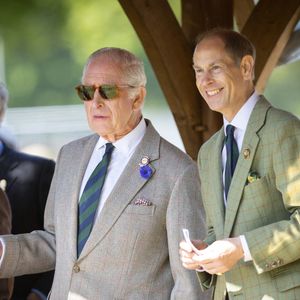 Le roi Charles III d'Angleterre lors d'une compétition de chevaux au château de Westminster dans le Berkshire, UK le 17 mai 2025. Photo par GOFF INF / BESTIMAGE