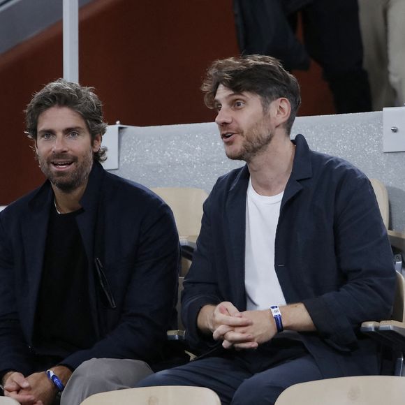 Exclusif - Tom Leeb, Guest - Célébrités assistent à la finale de l'Alpine Paris Major Premier Padel 2025 sur le court Central Philippe Chatrier à Roland Garros, Paris le 14 septembre 2025. © Marc Ausset-Lacroix/Bestimage