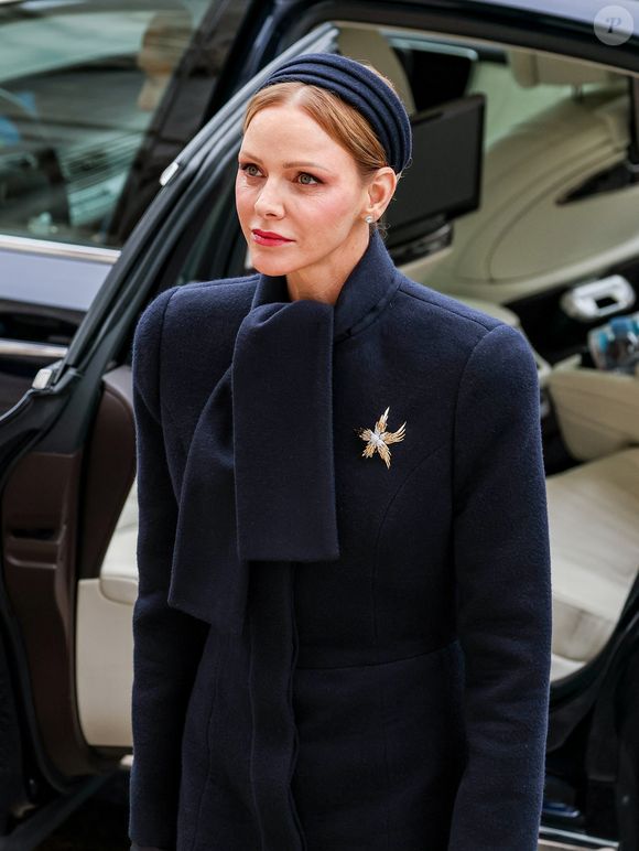 La princesse Charlène de Monaco a assisté à la messe pontificale, dans le cadre des célébrations de la Sainte-Dévote à la cathédrale de Monaco, le 27 janvier 2026. © Claudia Albuquerque/Bestimage