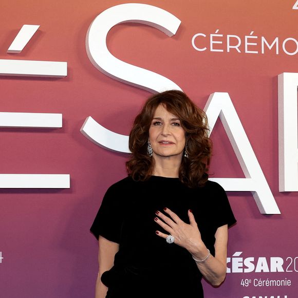 Valérie Lemercier, présidente des César 2024 - Photocall des lauréats (press room) lors de la 49ème édition de la cérémonie des César à l’Olympia à Paris le 23 février 2024. © Dominique Jacovides / Olivier Borde / Bestimage