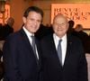 Exclusif - Manuel Valls, Marc Ladreit de Lacharrière - Dîner de La Revue des Deux Mondes, à La Maison de l’Amérique Latine, en l’honneur de M. Valls à Paris © Jack Tribeca / Bestimage