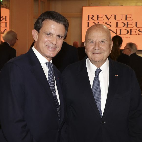 Exclusif - Manuel Valls, Marc Ladreit de Lacharrière - Dîner de La Revue des Deux Mondes, à La Maison de l’Amérique Latine, en l’honneur de M. Valls à Paris © Jack Tribeca / Bestimage