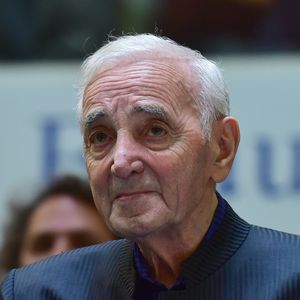 Charles Aznavour durant la 157ème vente aux enchères des vins des Hospices de Beaune à Beaune le 19 novembre 2017. © Giancarlo Gorassini/Bestimage