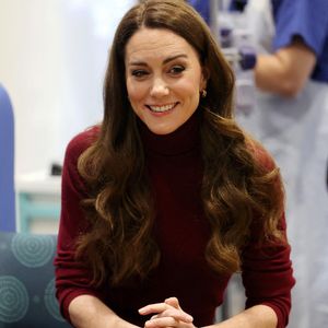 La princesse de Galles lors d'une visite au Royal Marsden Hospital, à Londres, où elle a reçu son traitement contre le cancer, pour remercier personnellement le personnel de ses soins. Le prince et la princesse de Galles sont devenus les parrains conjoints du Royal Marsden NHS Foundation Trust, l'hôpital spécialisé dans le traitement du cancer qui accueille chaque année plus de 59 000 patients du NHS et du secteur privé. Londres, Royaume-Uni, le mardi 14 janvier 2025. ©Chris Jackson/PA Wire/ABACAPRESS.COM