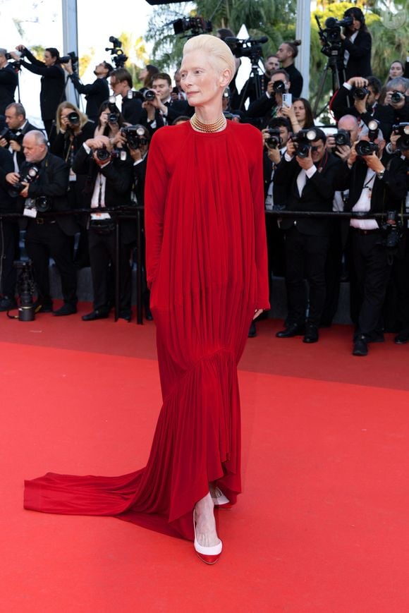Tilda Swinton - Montée des marches pour la cérémonie de clôture du 79ème Festival International du Film de Cannes, le 23 mai 2026. © Olivier Borde / Bestimage