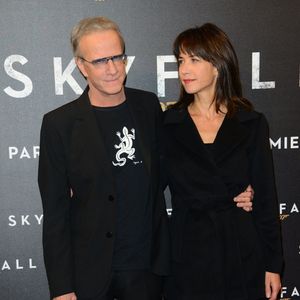 Sophie Marceau et Christophe Lambert assistent à l'avant-première parisienne de "Skyfall" au cinéma UGC Normandie à Paris, le 24 octobre 2012. Photo ABACAPRESS.COM
