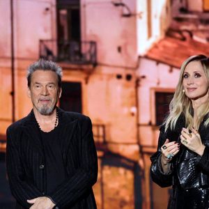 Exclusif - Florent Pagny, Lara Fabian lors surprises lors de l'enregistrement de l'émission "La chanson secrète N°14", présentée par N.Aliagas et diffusée le 26 décembre sur TF1, consacrée à Lara Fabian à Paris le 10 Décembre 2025