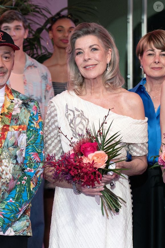 La Princesse Caroline de Hanovre assiste au Bal de la Rose 2025 au profit de la Fondation Princesse Grace, le 29 mars 2025 à Monte-Carlo, Monaco. Photo par David NIVIERE/ABACAPRESS.COM