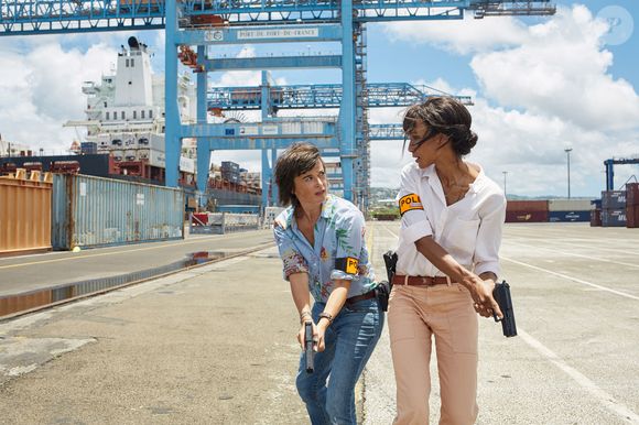 Exclusif - Sonia Rolland et Béatrice de la Boulaye sur le tournage de la saison 2 de la série "Tropiques criminels" en Martinique, qui sera diffusée à partir du 19 février 2021 sur France 2. Juillet 2020
© Sylvie Castioni / Bestimage