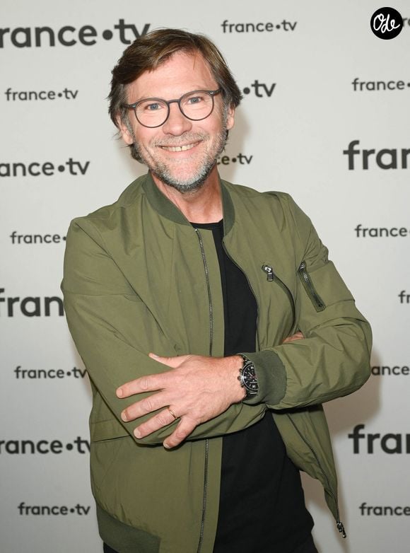 Laurent Romejko au photocall pour la conférence de presse de rentrée de France TV à la Grande Halle de la Villette à Paris, France, le 6 juillet 2022. © Coadic Guirec/Bestimage