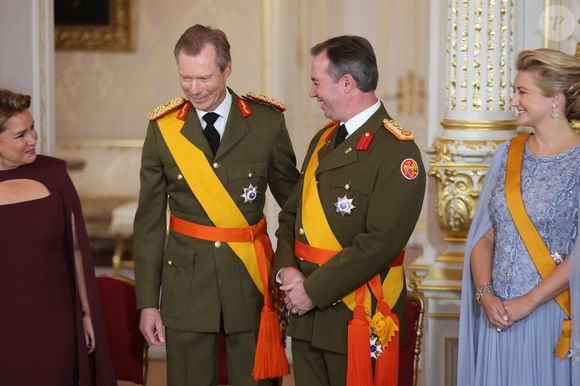 Le grand-duc Guillaume de Luxembourg - Cérémonie d'abdication du grand-duc H.de Luxembourg au palais grand-ducal de Luxembourg, le 3 octobre 2025. 
© Roland Miny / Bestimage