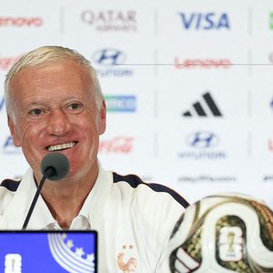 Didier Deschamps, sélectionneur de l'équipe de France, participe à une conférence de presse avant le match pour la troisième place opposant la France à l'Angleterre lors de la Coupe du monde de la FIFA 2026 à Miami, en Floride (États-Unis), le 17 juillet 2026. Photo de Hu Xingyu/Xinhua/ABACAPRESS.COM