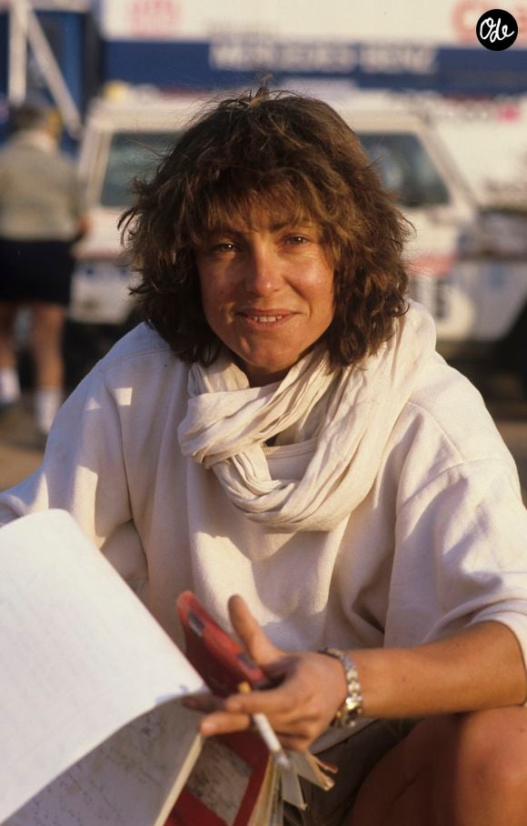 Archives - Au Sénégal, lors du Rallye Paris - Alger - Dakar 1985, Chantal Nobel pendant une étape du rallye.

© Bestimage
