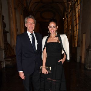 Emmanuel-Philibert de Savoie et Adriana Abascal au dîner de gala. Rome, Palazzo Ruspoli Dîner de gala pour le concert d'Omar Harfouch au Parlement italien. Italie, Rome le 29 avril 2025. Photo par IPA/ABACAPRESS.COM