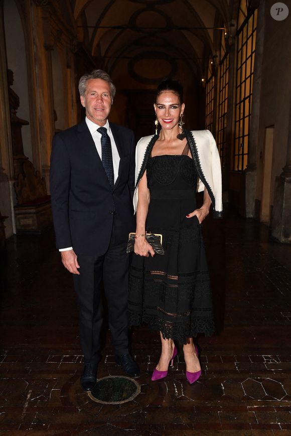 Emmanuel-Philibert de Savoie et Adriana Abascal au dîner de gala. Rome, Palazzo Ruspoli Dîner de gala pour le concert d'Omar Harfouch au Parlement italien. Italie, Rome le 29 avril 2025. Photo par IPA/ABACAPRESS.COM