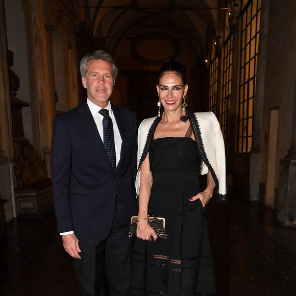 Emmanuel-Philibert de Savoie et Adriana Abascal au dîner de gala. Rome, Palazzo Ruspoli Dîner de gala pour le concert d'Omar Harfouch au Parlement italien. Italie, Rome le 29 avril 2025. Photo par IPA/ABACAPRESS.COM