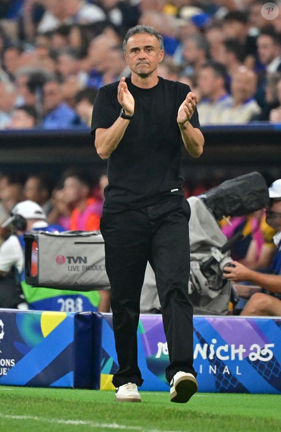 Luis Enrique - Finale de la Ligue Des Champions 2025 "PSG - Inter Milan" à l'Allianz Arena de Munich, le 31 mai 2025.
© Christian Liewig/Bestimage