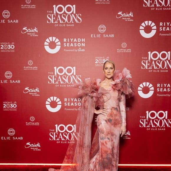 Celine Dion au photocall du défilé anniversaire Elie Saab "1001 Seasons of Elie Saab" à l'espace "The Venue" à Riyad, Arabie saoudite le 13 novembre 2024. © Tiziano Da Silva / Bestimage