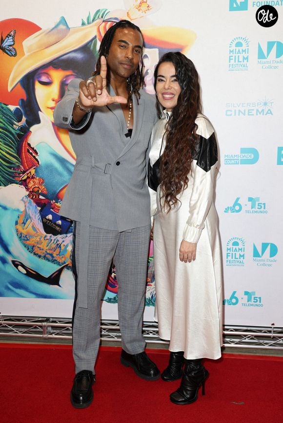 Yotuel Romero(Director) et Beatriz Luengo 9actress) - 40ème festival annuel du film de Miami le 5 mars 2023.