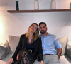 Laure et Matthieu de "Mariés au premier regard" prennent la pose, novembre 2023