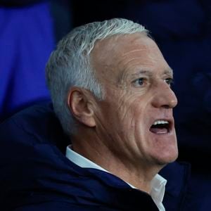 Le Français Didier Deschamps lors du match de qualification pour la Coupe du Monde 2026, France vs Azerbaidjan au Stade du Parc des Princes, Paris, France, le 10 octobre 2025. Photo by Henri Szwarc/Abacapress.com