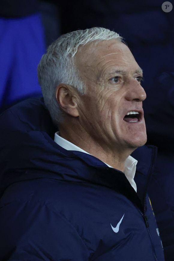 Le Français Didier Deschamps lors du match de qualification pour la Coupe du Monde 2026, France vs Azerbaidjan au Stade du Parc des Princes, Paris, France, le 10 octobre 2025. Photo by Henri Szwarc/Abacapress.com