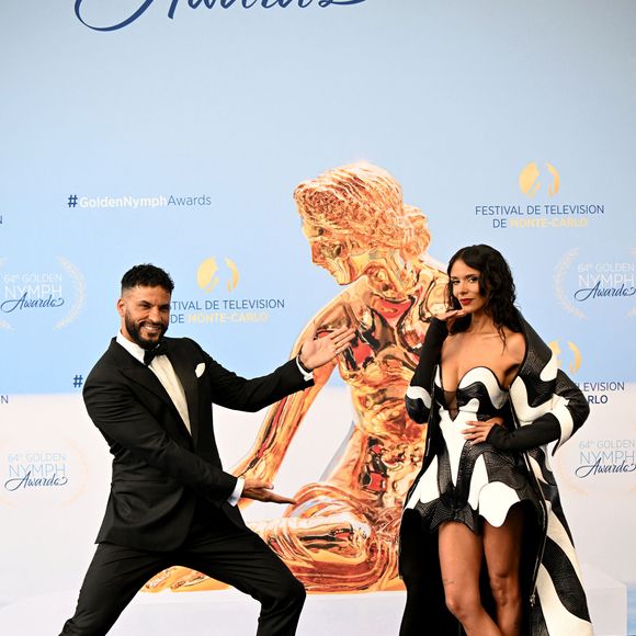 L'interprète de "Je sais" a joué avec les photographes sur le tapis bleu du Festival.

Ricky Whittle et Shy'm (Tamara Marthe) durant la cérémonie de clôture de la 64ème édition du Festival de télévision de Monte-Carlo au Grimaldi forum à Monaco, le 17 juin 2025. © Bruno Bebert / Bestimage