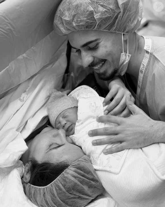 Vitinha et sa compagne Tatiana qui a accouché de de Madalena en avril 2025, sur Instagram @a.tati.ana @vitinha - 11 avril