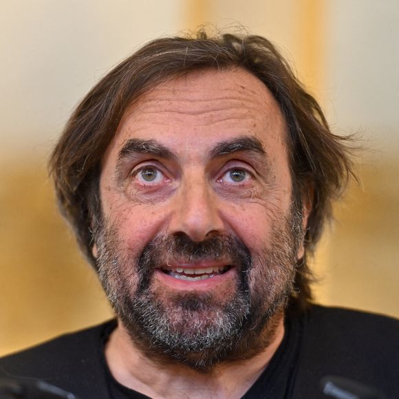 Andre Manoukian, auteur-compositeur et pianiste lors de l'"Improvisation musicale : Actions", dans le cadre de la mission d'André Manoukian de promouvoir l'improvisation dans l'éducation musicale, le 20 février 2025 au ministère de la culture à Paris. Photo by Tomas Stevens/ABACAPRESS.COM