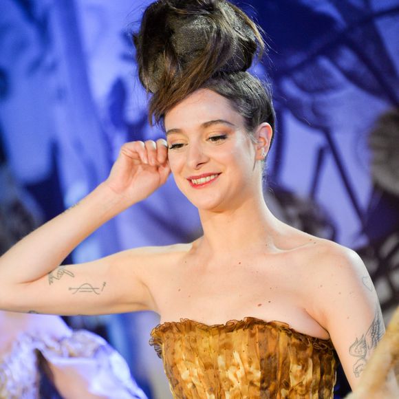 Théma - Les "filles de" défilent lors de la fashion week - Nubia Esteban (fille de la chanteuse Lio) - Model lors du défilé de mode "Franck Sorbier" collection Haute Couture Printemps/Eté 2017 lors de la fashion week à Paris, le 25 janvier 2017. © CVS / Veeren / Bestimage