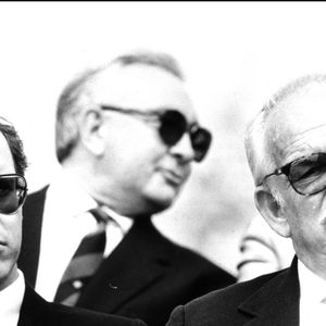 Le prince Rainier et son fils Albert au tournoi pro-AM de Monaco  DANIEL ANGELI / BESTIMAGE