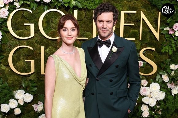 Leighton Meester et Adam Brody au photocall de la 82ème cérémonie des Golden Globes à Los Angeles, le 5 janvier 2025. 

© RALL/Backgrid USA/Bestimage