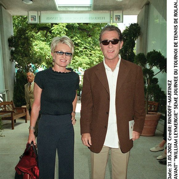 William Leymergie et Sophie Davant à Roland-Garros en 2002.