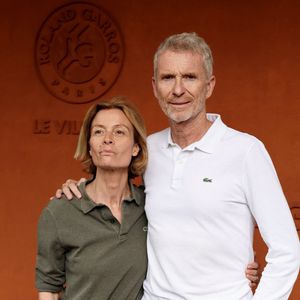 Denis Brogniart et sa femme Hortense - Les célébrités au village lors des Internationaux de France de tennis de Roland Garros 2024 à Paris (20 mai - 9 juin 2024), le 31 mai 2024. 
© Jacovides / Moreau / Bestimage