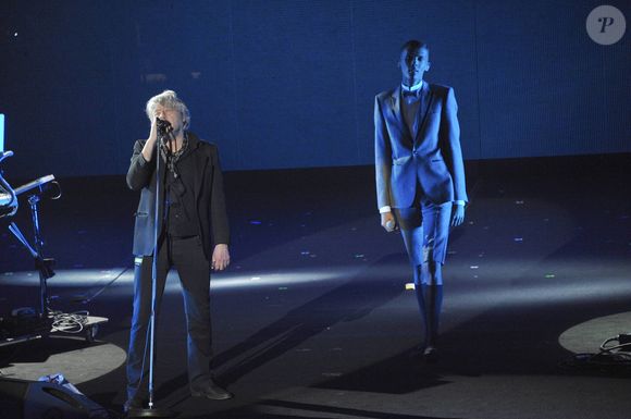 Stromae et Arno aux Victoires de la musique à Paris le 3 mars 2012.
