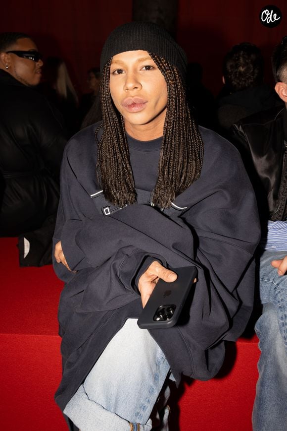 Olivier Rousteing au défilé Vetements mode femme automne / hiver 2024-2025 lors de la Fashion Week de Paris (PFW), au Pavillon Cambon , France, le 1er Mars 2024. © Jérémy Melloul/Bestimage