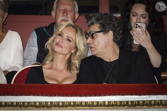 Exclusif - Adriana Karembeu et son compagnon Marc Lavoine - Concerto pour la paix de Omar Harfouch au théâtre de Béziers le 8 mai 2025. Aujourd'hui, au Théâtre Municipal de Béziers, une salle comble assistait à un événement attendu : le retour d'O. Harfouch dans la ville où tout a commencé pour son Concerto pour la Paix.© Jack Tribeca / Bestimage