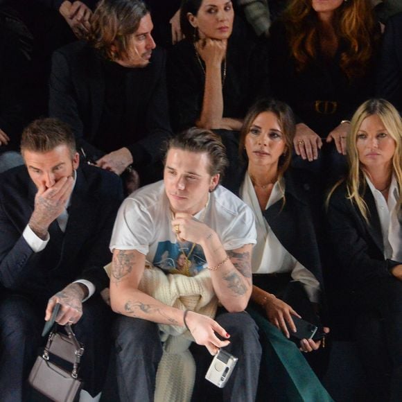 Exclusif - Tyga, David Beckham, Brooklyn, Victoria, Kate Moss, Lila Grace Moss-Hack, Nikolai von Bismarck au défilé de mode Homme automne-hiver 2020/2021 « Dior Homme » lors de la fashion week à Paris. Le 17 janvier 2020
© Veeren - Christophe Clovis / Bestimage