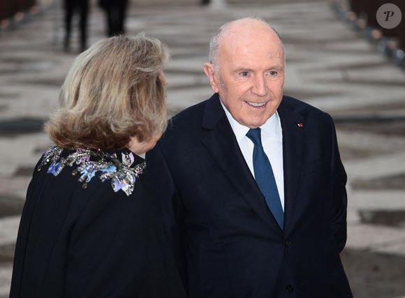 Maryvonne Pinault et François Pinault - La famille Pinault est réunie au dîner de gala de la Fondation Cini juste avant la 60ème biennale de Venise le 17 avril 2024.