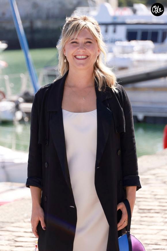 Bérengère Krief au photocall du film "Les histoires d'Anouk" lors de la 24ème édition du Festival de la Fiction TV de La Rochelle, France, le 17 septembre 2022. © Christophe Aubert/Bestimage