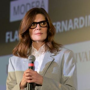 Chiara Mastroianni, accompagnée de C.Louboutin, participe au Lucca Film Festival, le 21 septembre 2024.