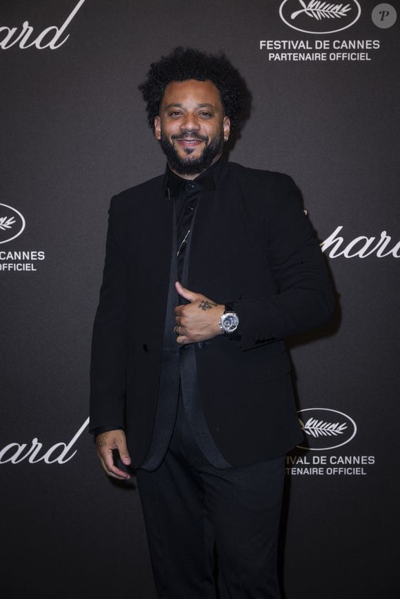 Marcelo Vieira et sa femme Clarice - Photocall du dîner "Chopard Universe 2025" à l'aéroport de Mandelieu lors du 78ème Festival International du Film de Cannes le 19 mars 2025. © Olivier Borde/Bestimage