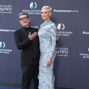 Marc Lavoine et sa compagne Adriana Karembeu lors de la cérémonie de clôture du 65e Festival de télévision de Monte-Carlo, le 16 juin 2026.

© Denis Guignebourg / Bestimage