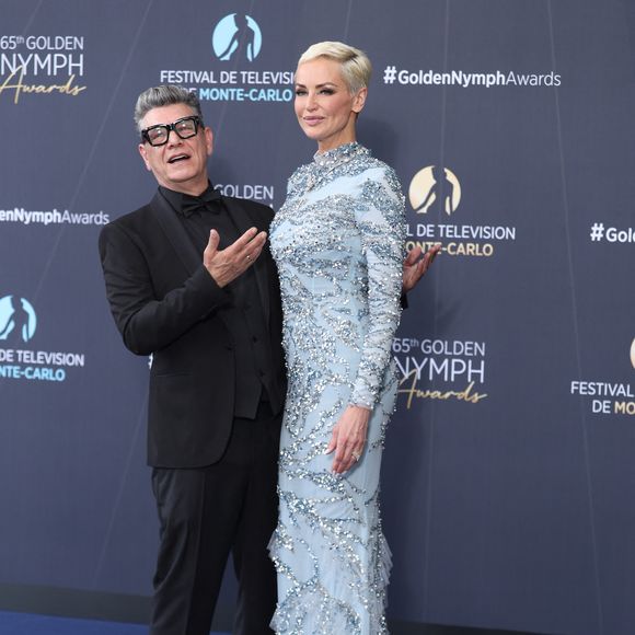 Marc Lavoine et sa compagne Adriana Karembeu lors de la cérémonie de clôture du 65e Festival de télévision de Monte-Carlo, le 16 juin 2026.

© Denis Guignebourg / Bestimage