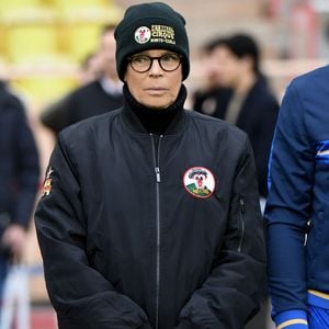 La princesse Stéphanie de Monaco durant la sixième édition de la Fight Aids Cup, un match de football caritatif au stade Louis II à Monaco, le 25 janvier 2026, qui oppose l'équipe du Cirque FC de la princesse Stéphanie et les Barbagiuans du prince Albert.

© Bruno Bebert / Bestimage