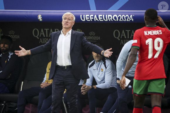 Deschamps Didier Head coach FRA - L'équipe de France l'emporte sur le Portugal (0-0, 5-3 tab) en quart de finale de l'Euro 2024 au stade Volksparkstadion à Hambourg le 5 juillet 2024.  © Elyxandro Cegarra / Panoramic / Bestimage