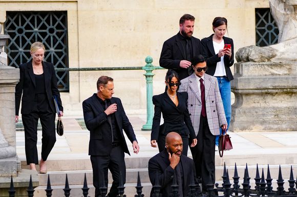 Kim Kardashian et sa mère Kris Jenner - La star américaine Kim Kardashian à la sortie du procès de la rue tronchet des "Papys braqueurs" au palais de justice de Paris, France, le 13 mai 2025. © Anne-Sophie GuebeyBestimage