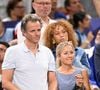 Anne-Sophie Lapix et son mari Arthur Sadoun dans les tribunes de la finale Hommes "France vs Pologne" de volley-ball lors des Jeux Olympiques Paris 2024. Le 10 août 2024
© P.Perusseau-D.Jacovides / Bestimage